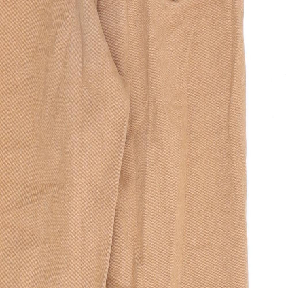 H&M Womens Brown Cotton Mom Jeans Size 8 L28 in Regular Zip