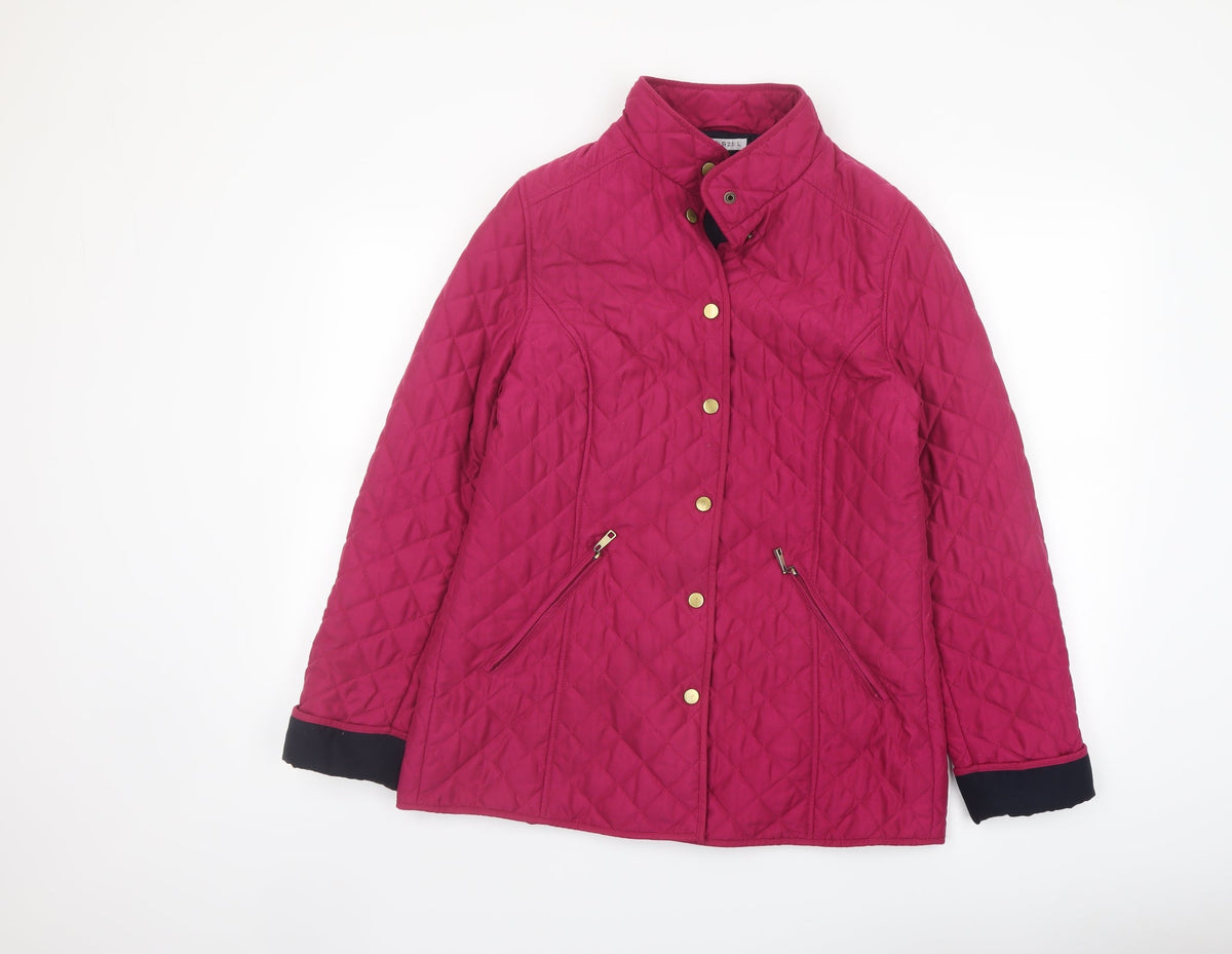 Classics Womens Purple Quilted Jacket Size 12 Snap