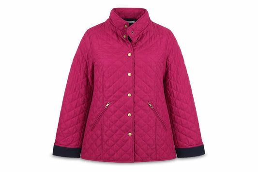 Classics Womens Purple Quilted Jacket Size 12 Snap