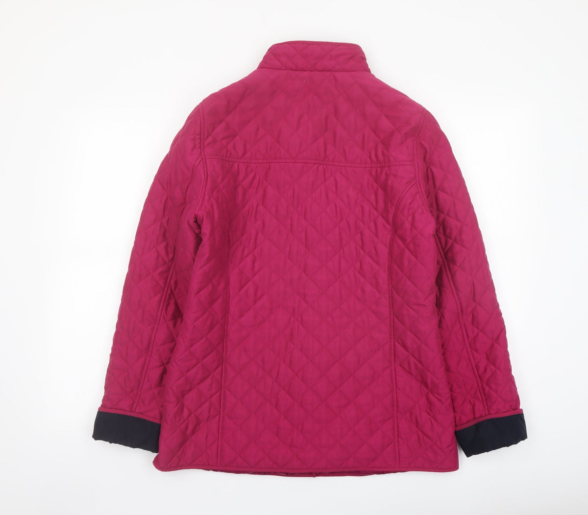 Classics Womens Purple Quilted Jacket Size 12 Snap