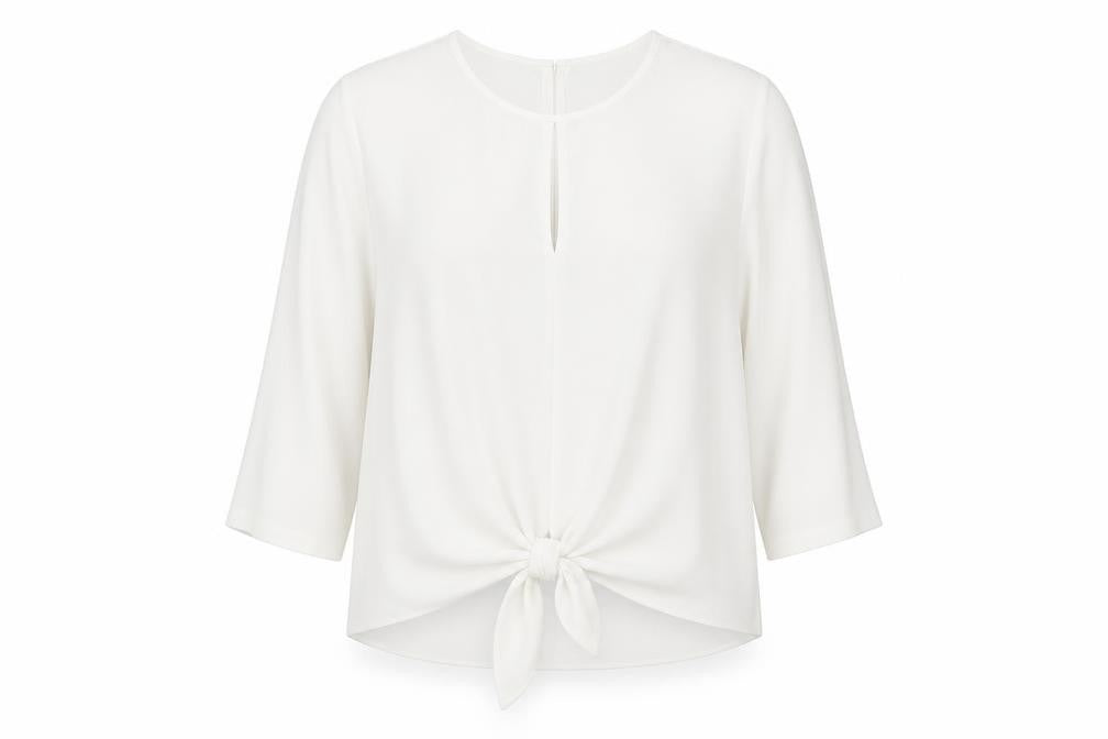 River Island Womens White Polyester Basic Blouse Size 16 Round Neck