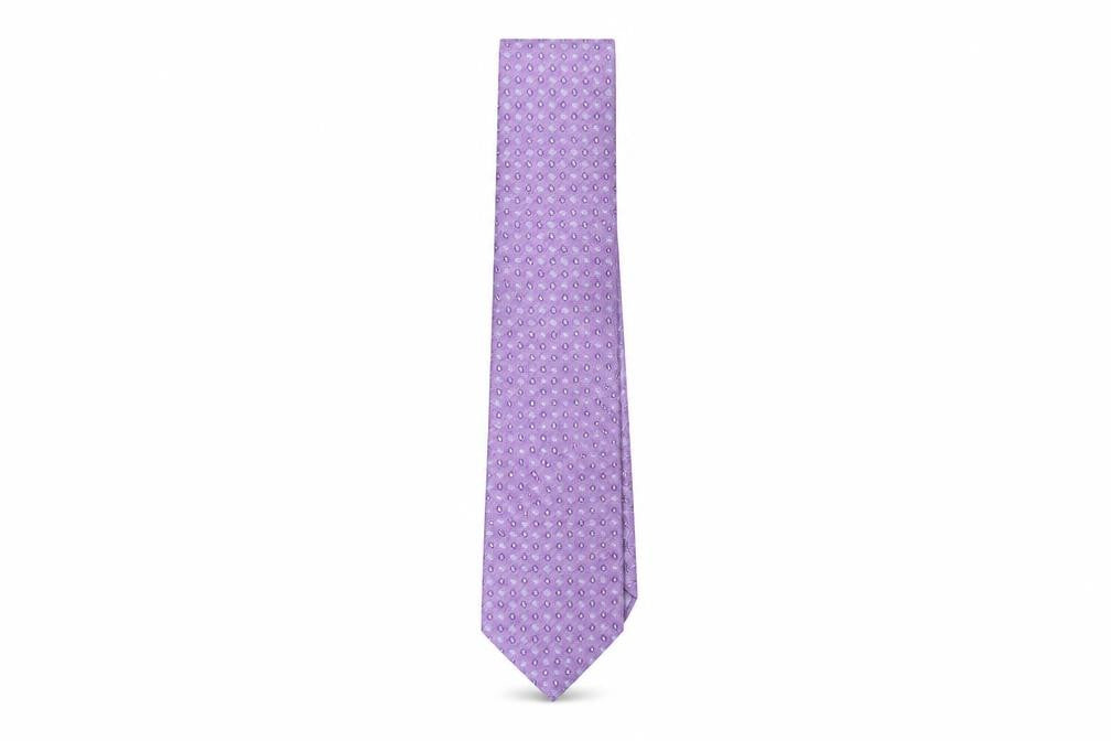 Michaelsons Mens Purple Geometric Silk Pointed Tie One Size