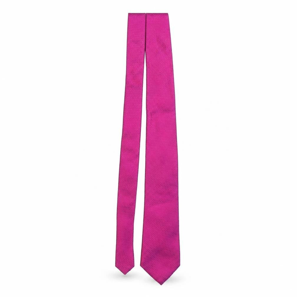 William Hunt Mens Purple Silk Pointed Tie One Size