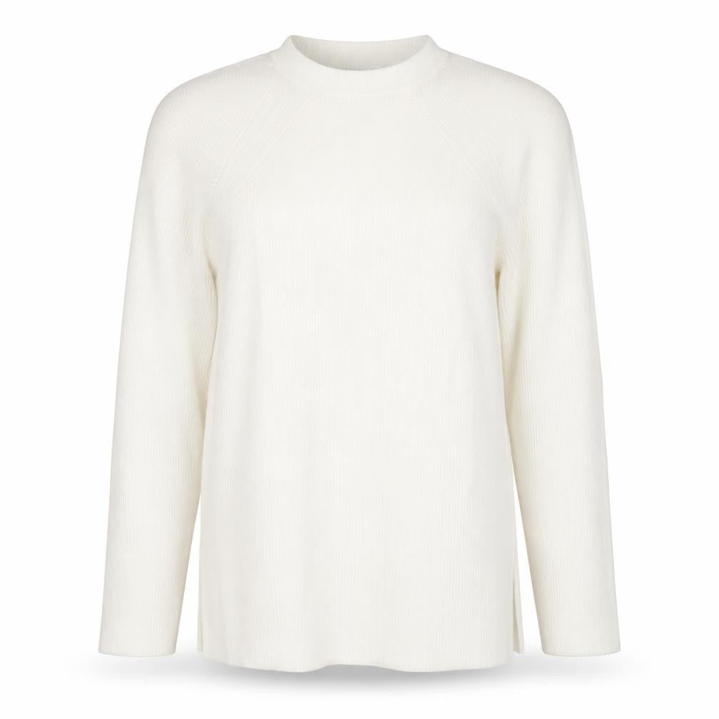 Marks & Spencer Womens White Round Neck Viscose Pullover Jumper Size S