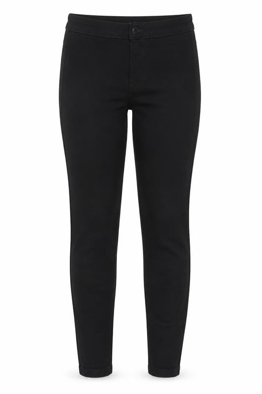 Marks & Spencer Womens Black Cotton Skinny Jeans Size 6 L30 in Slim Zip