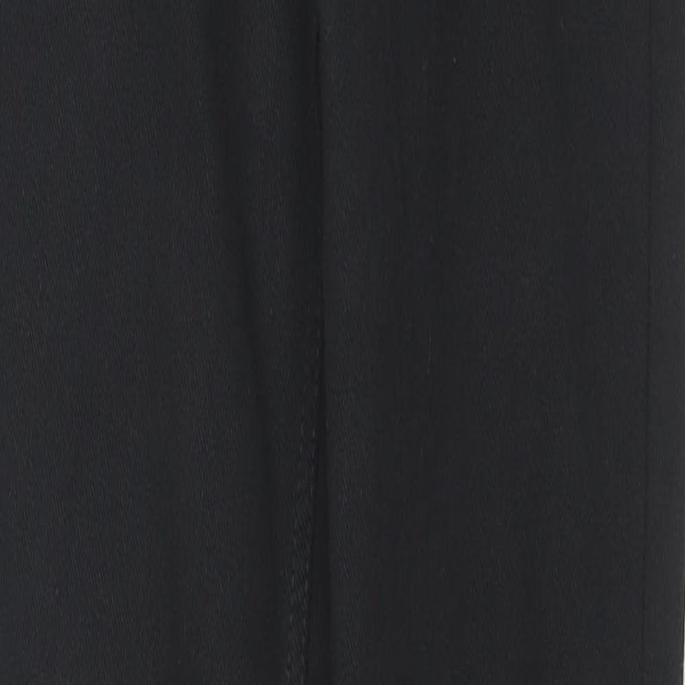 Marks and Spencer Womens Black Cotton Jegging Trousers Size 6 L26 in Regular