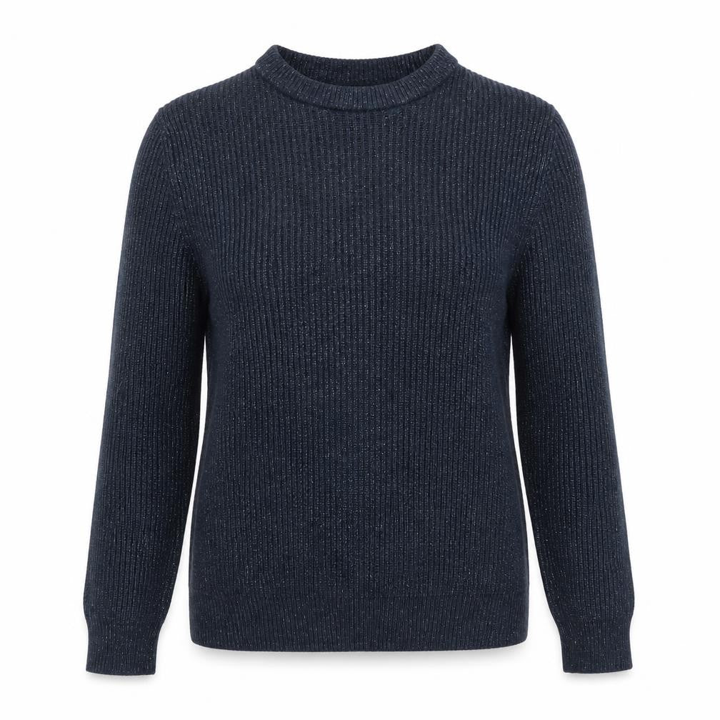 Marks & Spencer Womens Blue Round Neck Polyamide Pullover Jumper Size S
