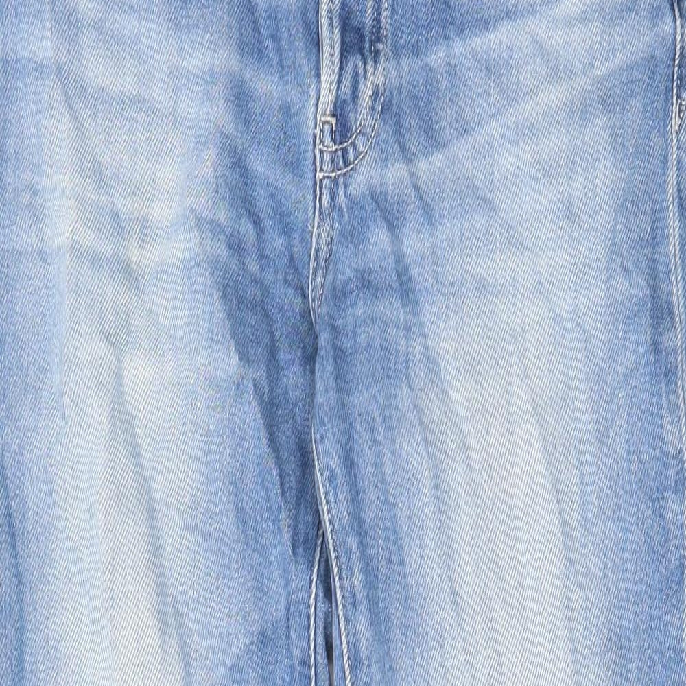 Gap Womens Blue Cotton Capri Jeans Size 28 in L24 in Regular Zip - Pockets, Belt Loops, Logo
