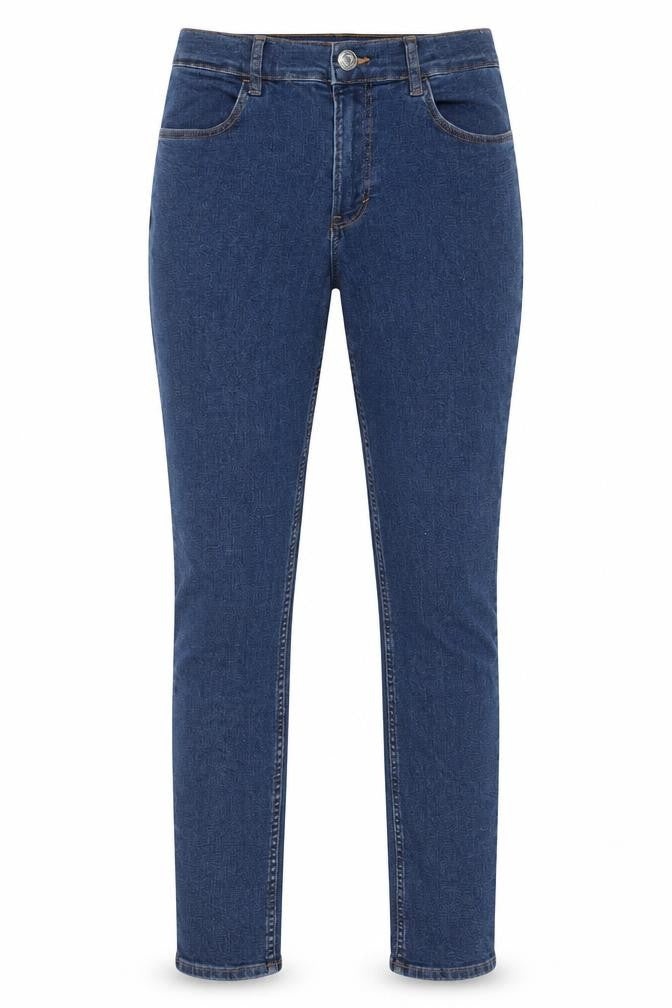H&M Girls Blue Cotton Skinny Jeans Size 13-14 Years L27 in Regular Zip - Pockets, Belt Loops