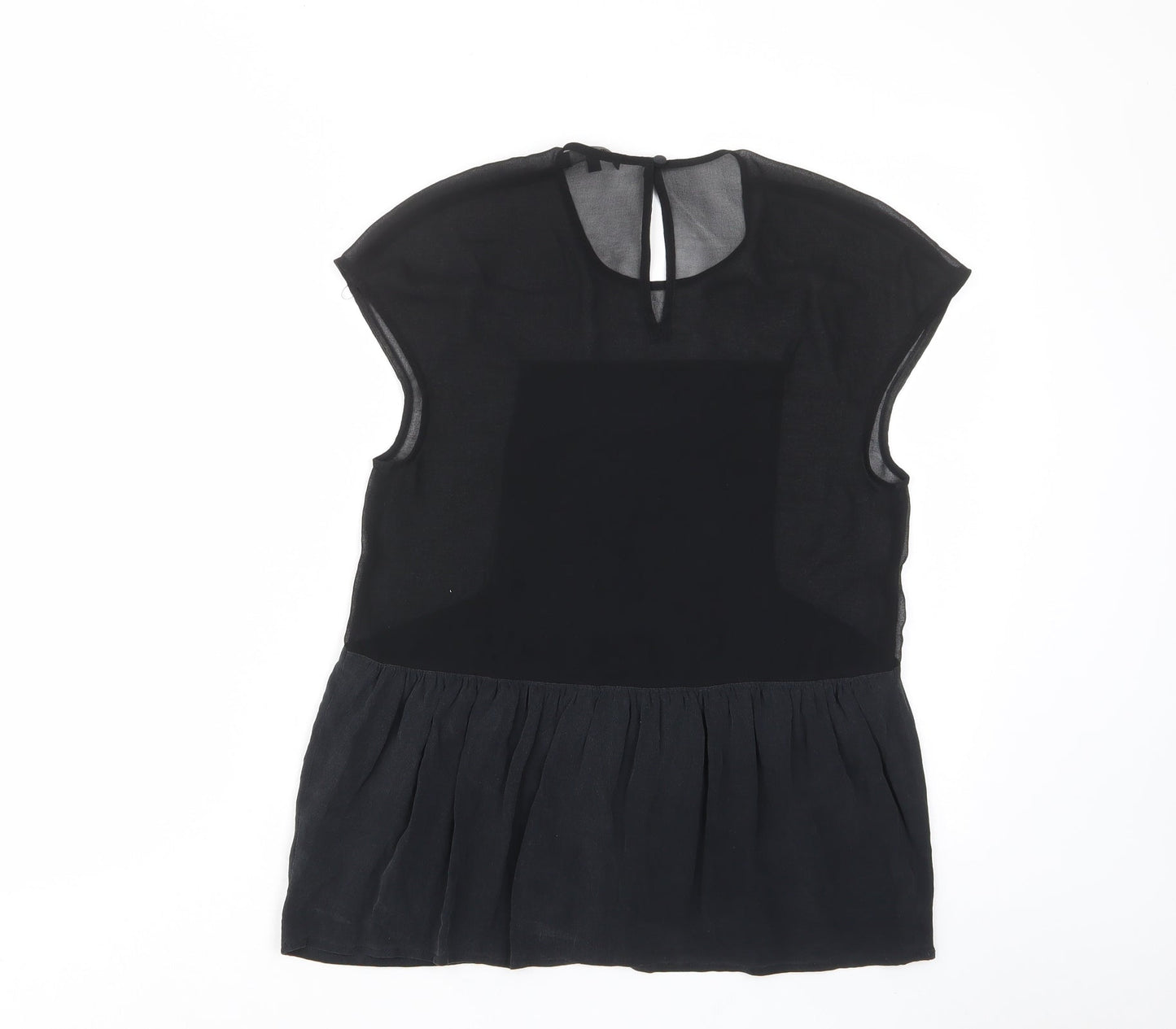 Madewell Womens Black Polyester Basic T-Shirt Size XS Crew Neck