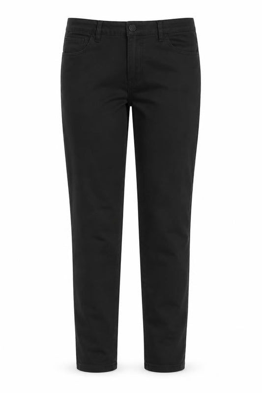 Marks & Spencer Womens Black Cotton Bootcut Jeans Size 30 in L31 in Slim Zip - Pockets, Belt Loops