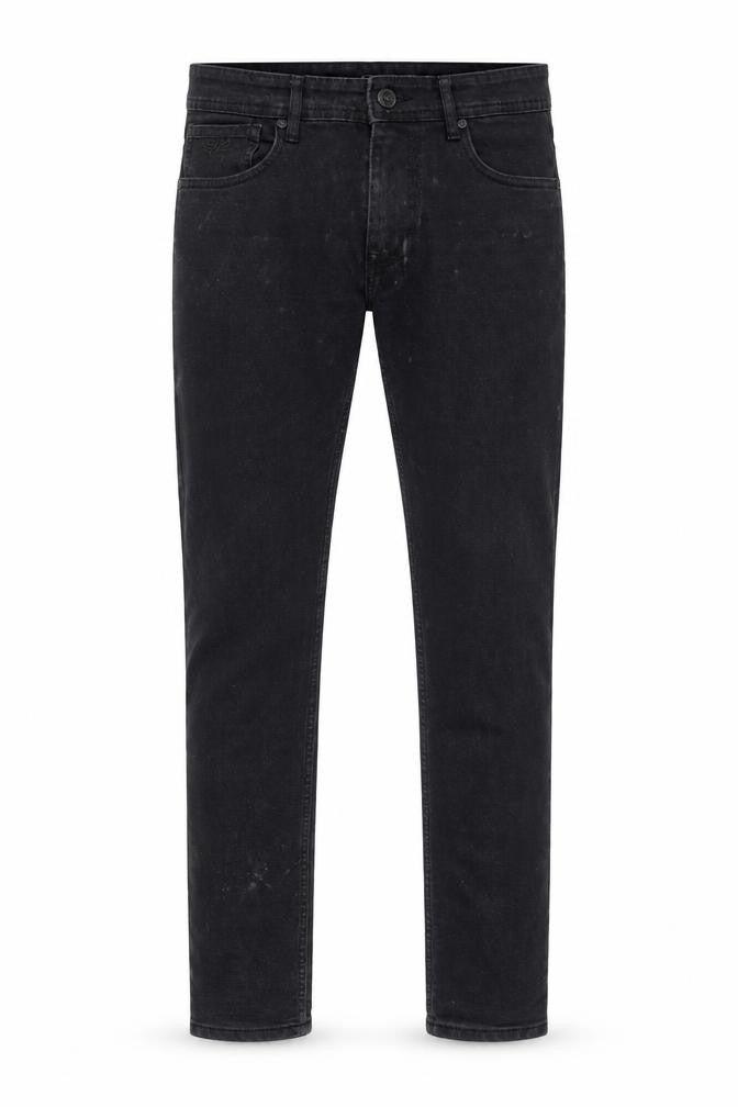 Flying Machine Mens Black Cotton Straight Jeans Size 32 in L31 in Regular Zip - Pockets, Belt Loops