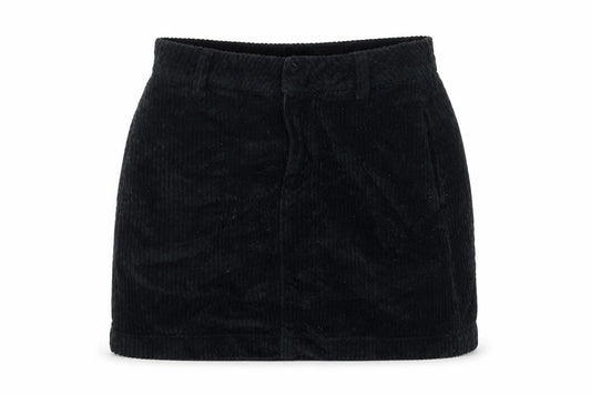 Urban Outfitters Womens Black Cotton Mini Skirt Size S Zip