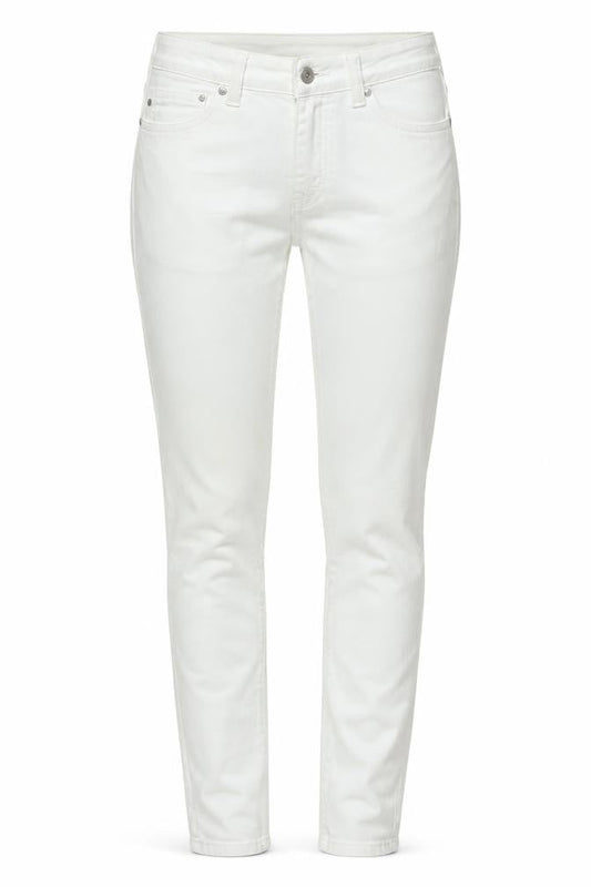 Blue Spice Womens Ivory Cotton Skinny Jeans Size 24 in L26 in Regular Zip