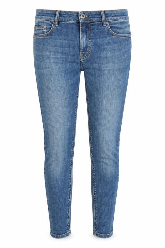 Pull&Bear Womens Blue Cotton Skinny Jeans Size 8 L26 in Regular Zip