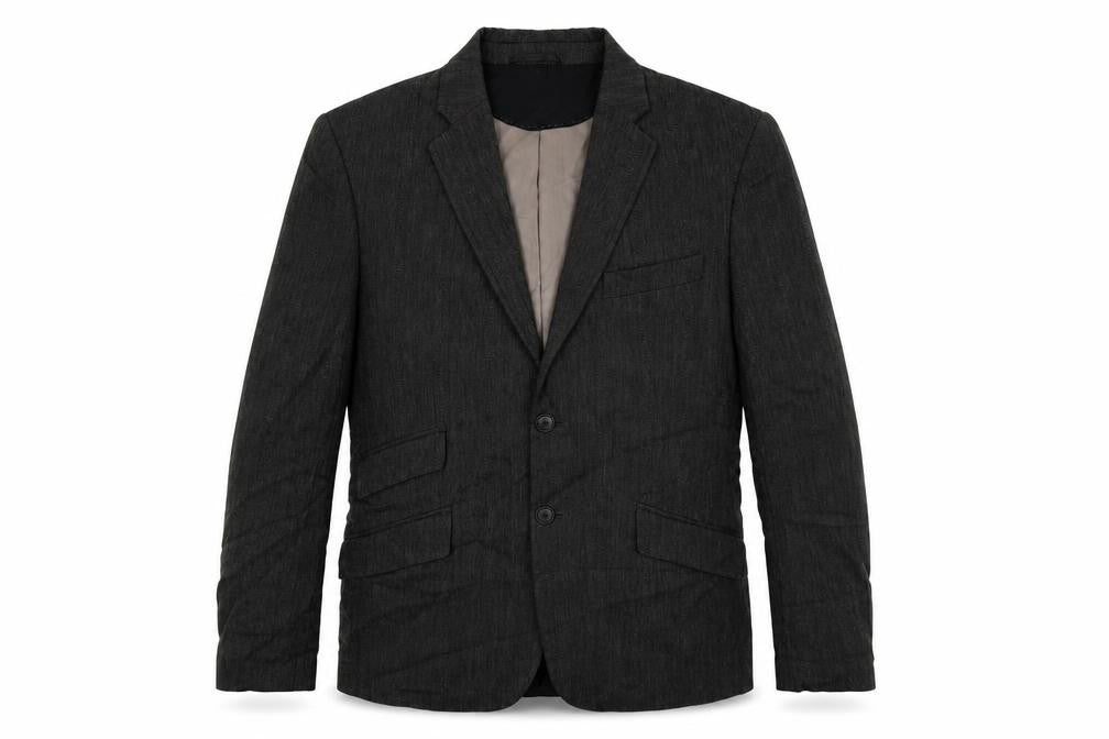 JUNK de LUXE Mens Grey Viscose Jacket Suit Jacket Size 38 Regular