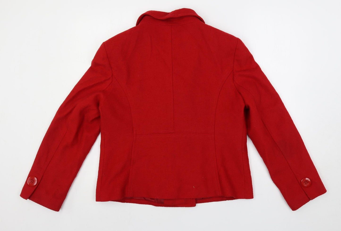 Vogue Womens Red Jacket Size 16 Button