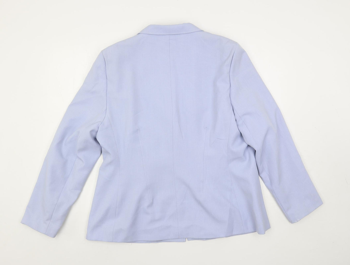Sara Woman Womens Blue Jacket Blazer Size 20 Button