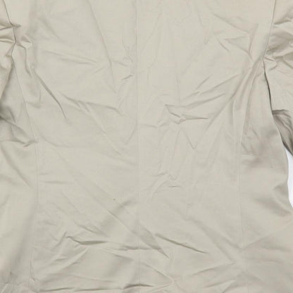 Mango Womens Beige Jacket Blazer Size 8 Button