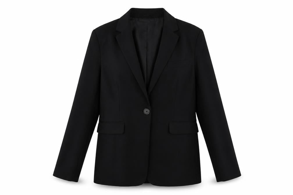 Pimkie Womens Black Jacket Blazer Size 10 Button