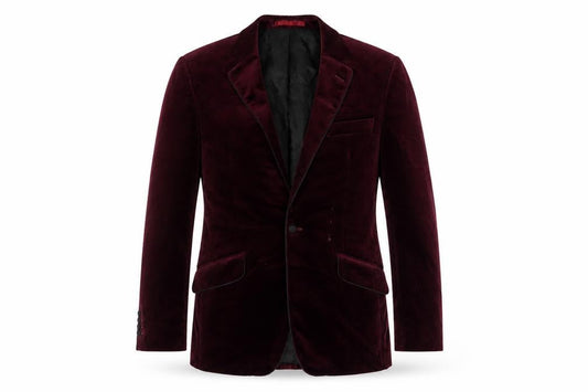 Brook Taverner Mens Red Polyester Jacket Blazer Size 38 Regular