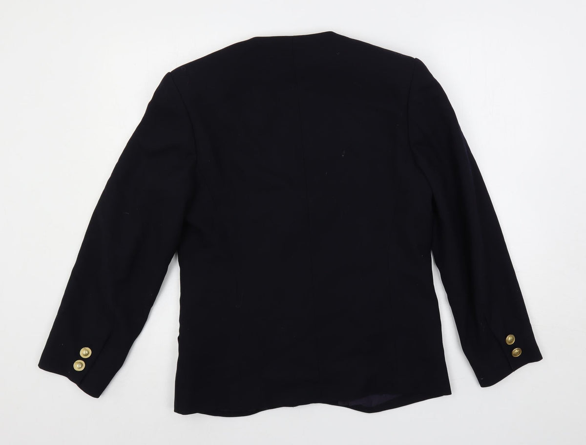 GARDEUR Womens Blue Jacket Blazer Size 12 Button