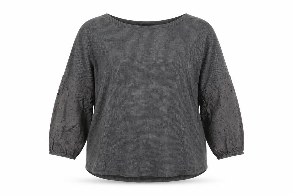 Yoins Womens Grey Polyester Basic T-Shirt Size XL Boat Neck