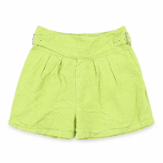 Urban Outfitters Womens Green Polyester Basic Shorts Size S L3 in Regular Buckle