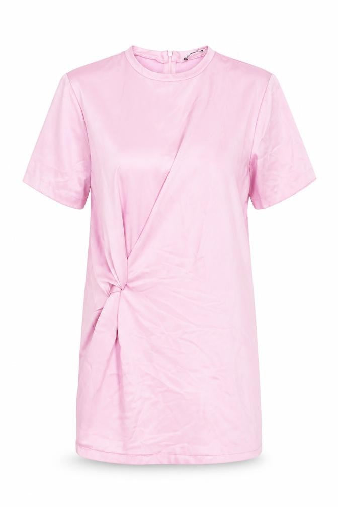 Zara Womens Pink Polyester Shift Size L Round Neck Zip