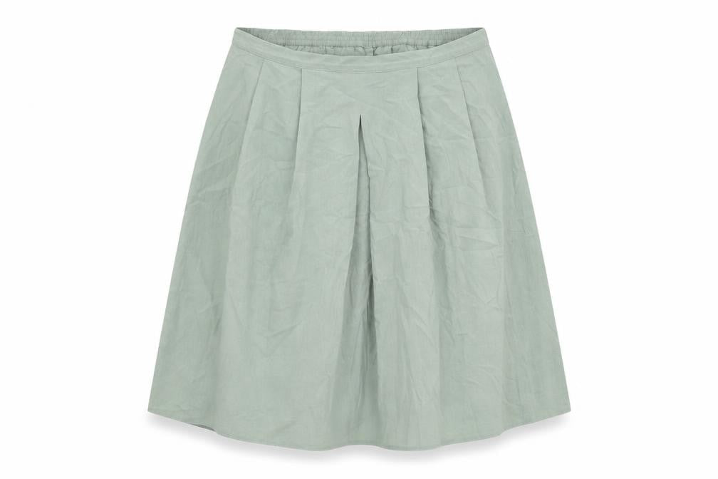 EWM Womens Green Polyester A-Line Skirt Size 22