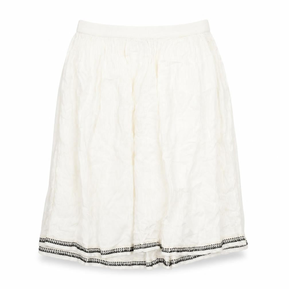 VERO MODA Womens Ivory Viscose A-Line Skirt Size S
