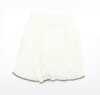 Vero Moda Womens Ivory Viscose A-Line Skirt Size S