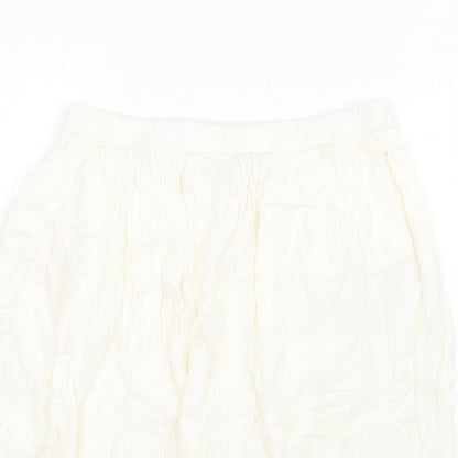 Vero Moda Womens Ivory Viscose A-Line Skirt Size S