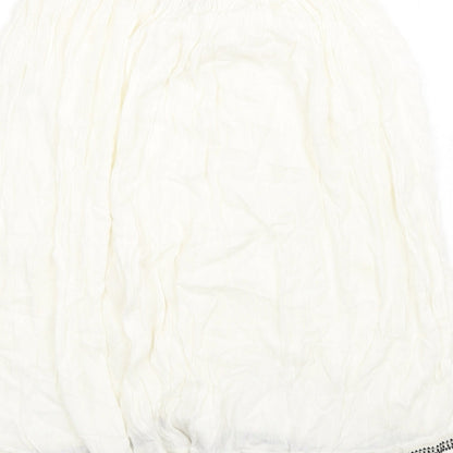 Vero Moda Womens Ivory Viscose A-Line Skirt Size S