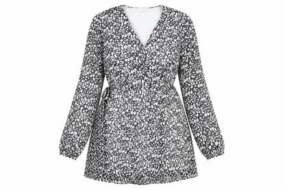 VILA Womens Black Geometric Polyester A-Line Size 14 V-Neck Pullover