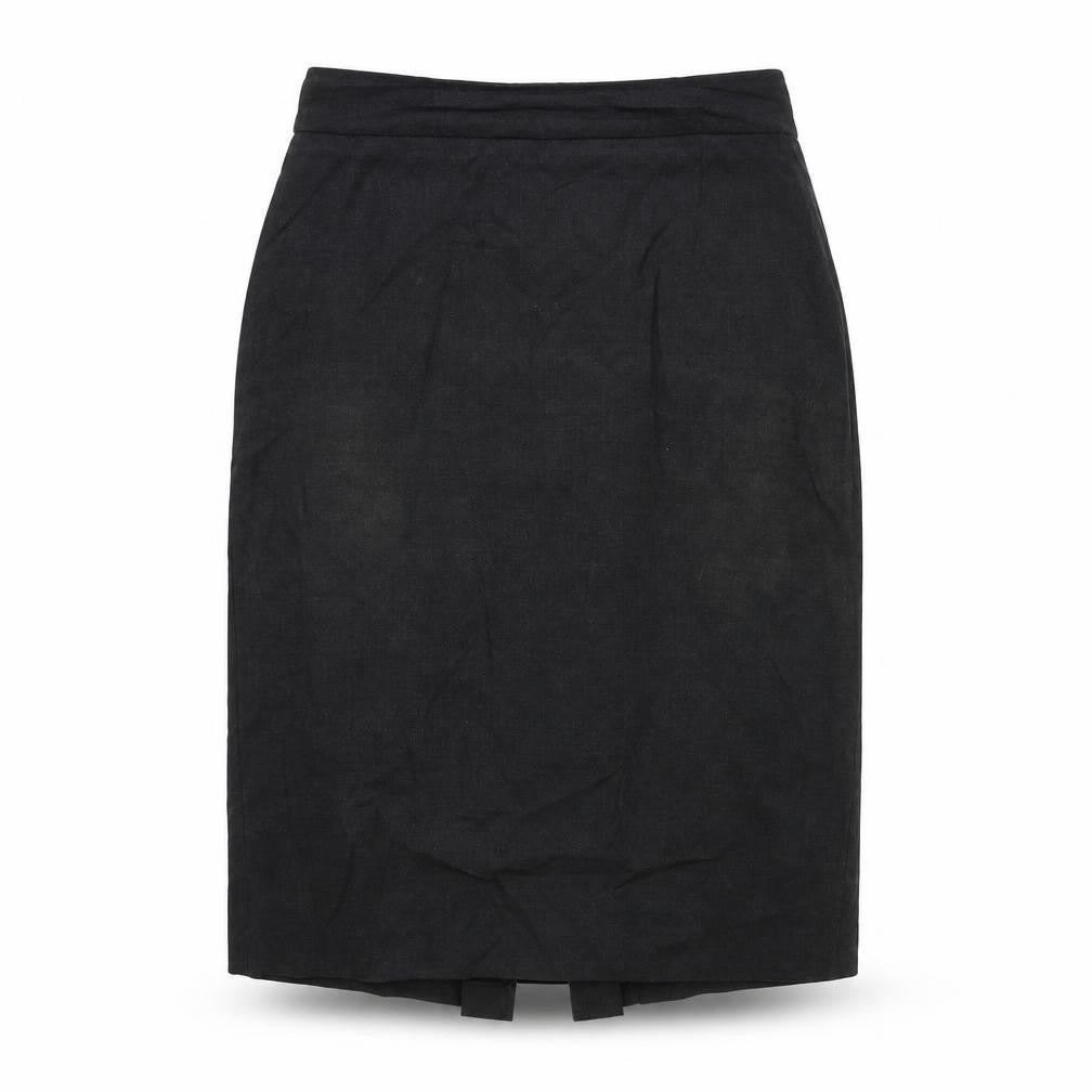 Simon Jersey Womens Grey Polyester Straight & Pencil Skirt Size 12 Zip