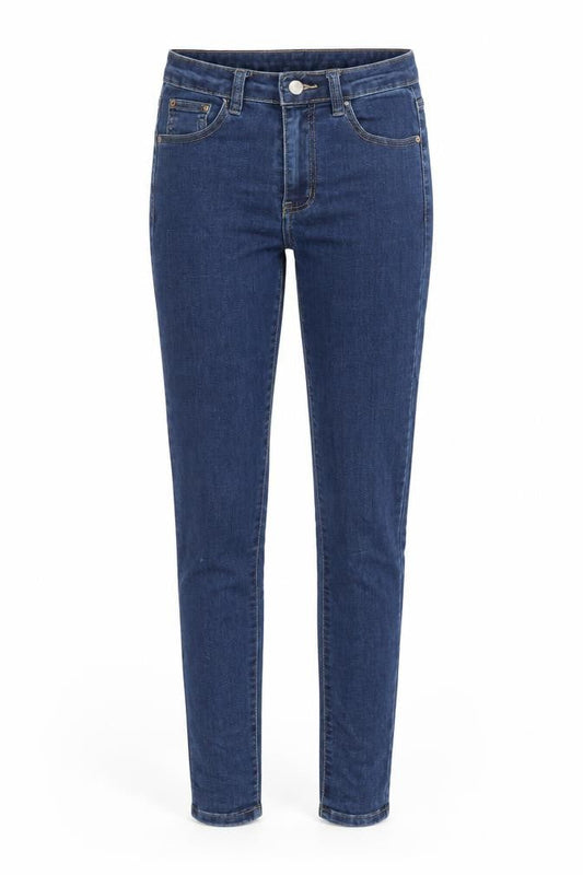PRETTYLITTLETHING Womens Blue Cotton Skinny Jeans Size 6 L27 in Regular Zip
