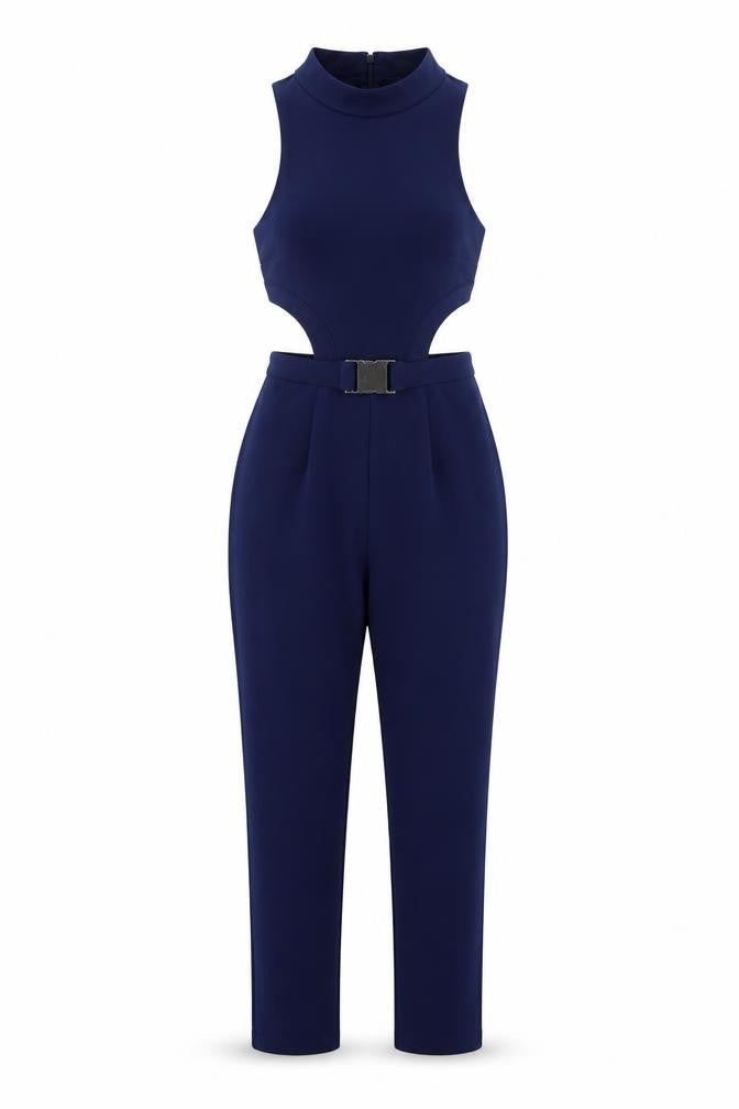 ASOS Womens Blue Polyester Playsuit One-Piece Size 8 L25 in Zip
