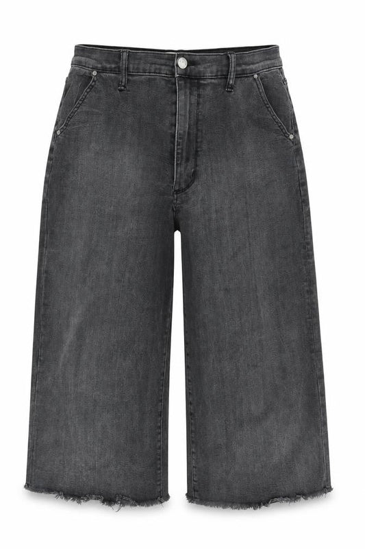 Evidnt Womens Grey Cotton Cropped Jeans Size 30 in L21 in Regular Zip