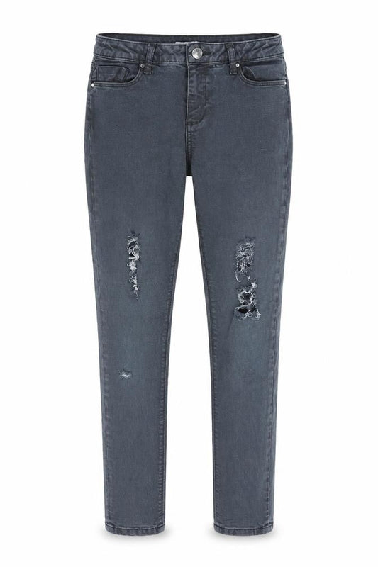Miss Selfridge Womens Blue Cotton Skinny Jeans Size 12 L27 in Regular Zip