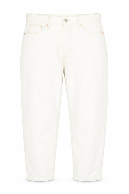 Mango Womens Beige Cotton Mom Jeans Size 16 L27 in Regular Zip