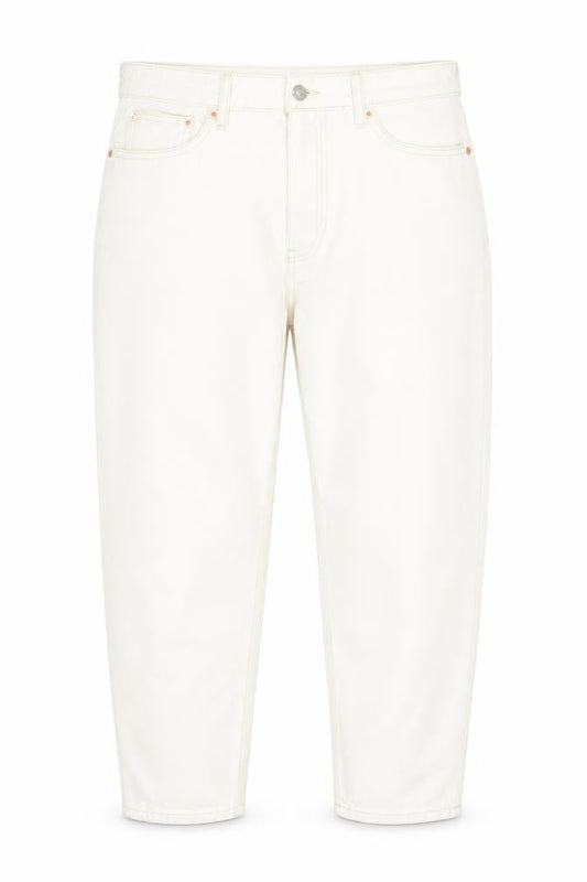 Mango Womens Beige Cotton Mom Jeans Size 16 L27 in Regular Zip