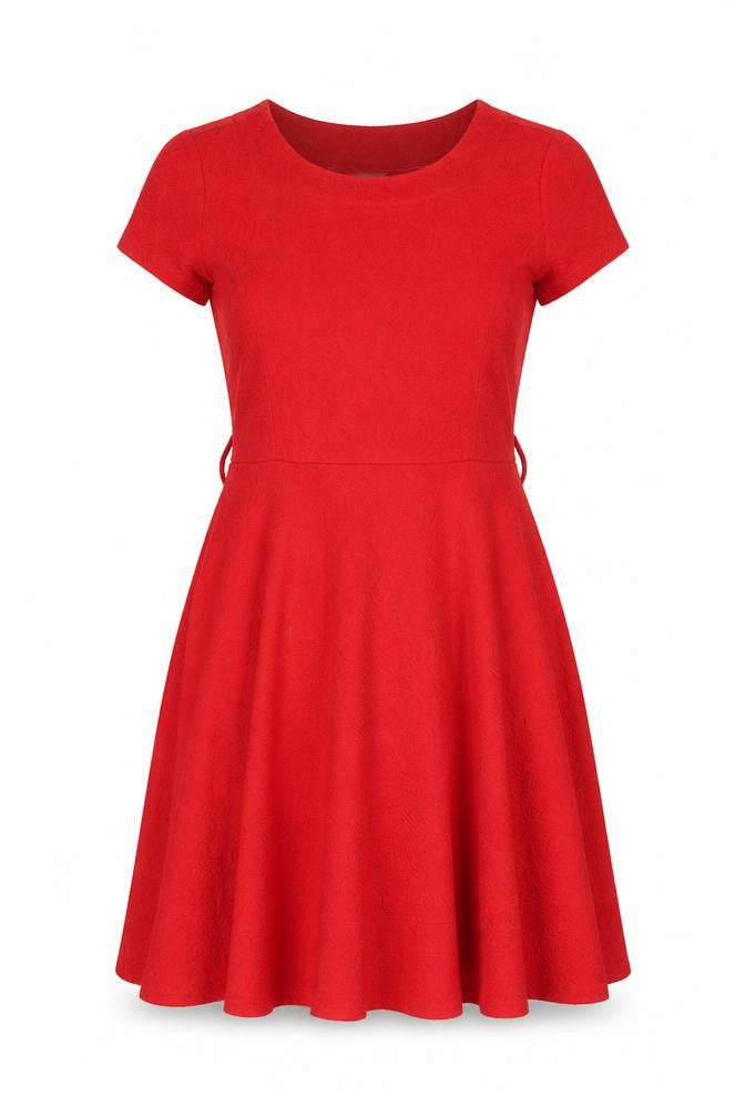 Per Una Womens Red Polyester A-Line Size 14 Round Neck Pullover