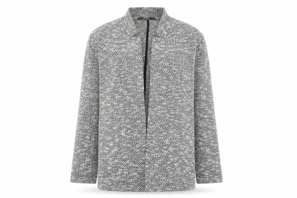 Miss Selfridge Womens Grey Geometric Jacket Blazer Size 8