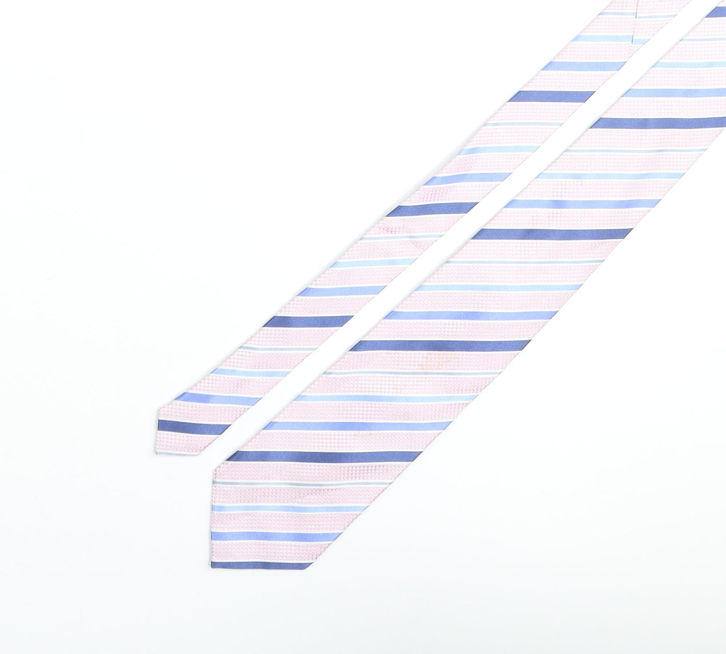 Deha Villand Mens Multicoloured Striped Silk Pointed Tie One Size