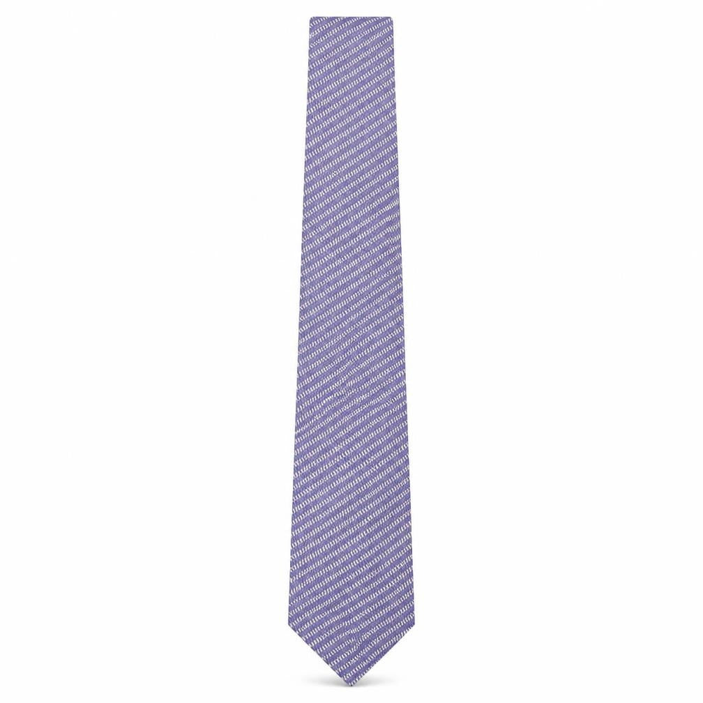 Fraser Mens Blue Geometric Silk Pointed Tie One Size