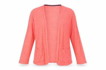 Lily & Me Womens Pink Jacket Blazer Size 12 - Ribbed