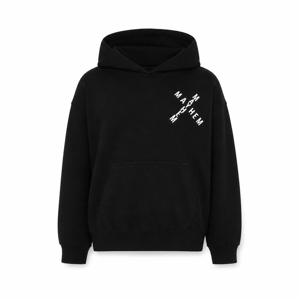 Mayhem Boys Black Cotton Pullover Hoodie Size 7-8 Years Pullover