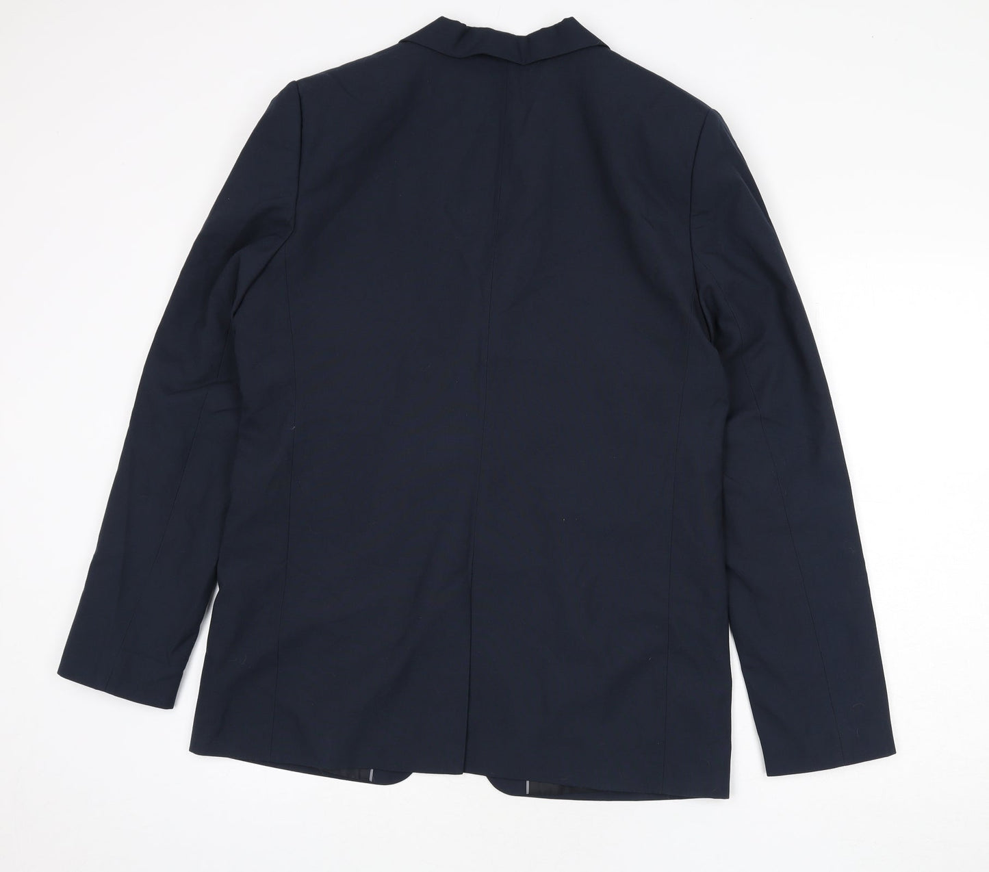 Marks and Spencer Mens Blue Polyester Jacket Blazer Size 41 Regular - 41 Inch Chest