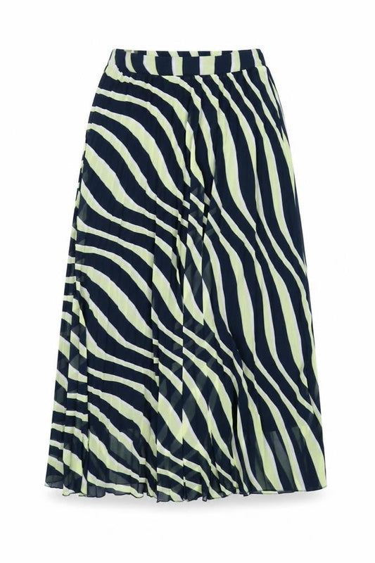 Marks & Spencer Womens Multicoloured Geometric Polyester Pleated Skirt Size 6